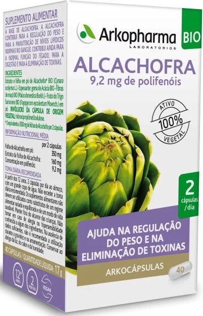 Arkopharma Arkocápsulas Alcachofra BIO 40cápsulas