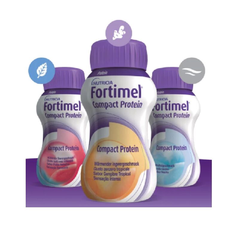 Nutricia Fortimel Compact Protein "Sabores Sensoriais" Frutos Vermelhos 4x125ml