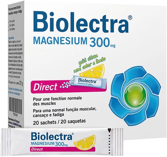 Biolectra Magnesium 300mg Direct 20 Saquetas