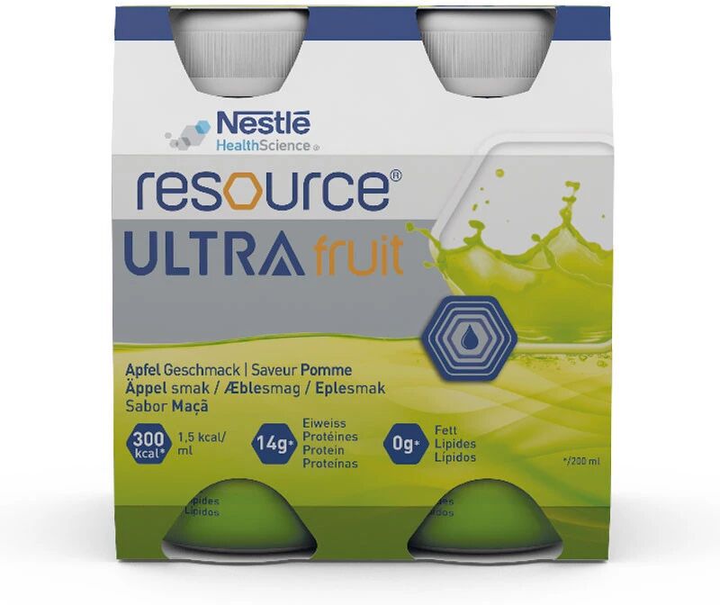 Nestle Resource Ultra Fruit Maçã Pack 4x200ml