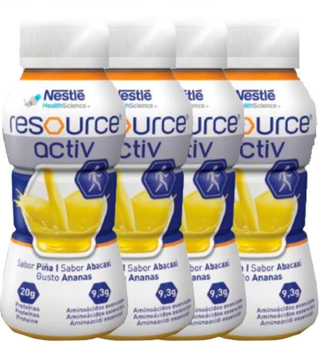 Nestle Resource Activ Solução Oral Ananás 4x200ml