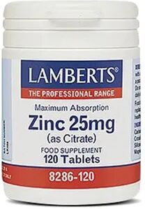 Lamberts ZINCO 25mg 120 Tabs