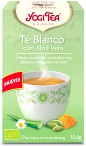 Yogi Tea CHÁ BRANCO COM ALOE VERA. 17 Unds