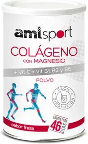 Amlsport COLÁGENO COM MAGNÉSIO + VIT C, B1, B2 E B6 350g Morango