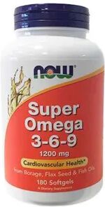 Now Foods SUPER ÓMEGA 3-6-9 1200mg 90 Pérolas