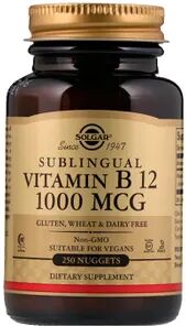 Solgar Vitamina B12 Sublingual 1000mcg 250 Tabs