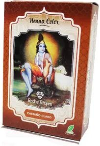 Radhe Shyam Henna Cor Castanho Claro Bio 100g