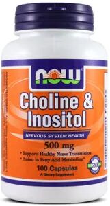 Now Foods CHOLINE & INOSITOL 500mg 100 Caps