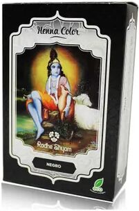 Radhe Shyam Henna Cor Preto Bio 100g