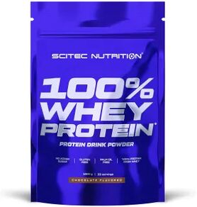 Scitec 100% Whey Protein 1000g Chocolate Branco