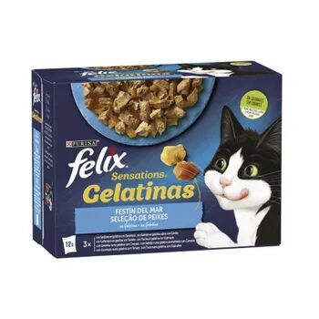 Felix Sensation Festa Do Mar Em Gelatina 12 Unds 85g