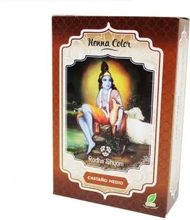 Radhe Shyam Henna Cor Castanho Médio Bio 100g