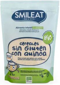 Smileat PAPA BIOLÓGICA CEREAIS SEM GLÚTEN COM QUINOA +4M 200g