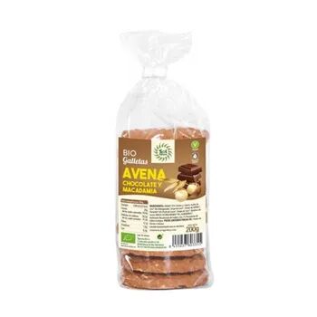 Sol Natural Bolachas Aveia Chocolate E Macadâmia Bio 200g Chocolate-Macadâmia