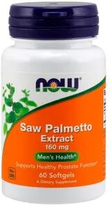 Now Foods Extrato de Saw Palmetto 160 mg 60 Softgels