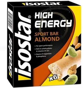 Isostar Energy Sport Bar 25g 6 Barras Amêndoa