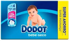 Dodot Bebé Seco T-4 Super Poupança 128 Unds