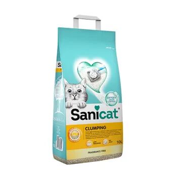 Sanicat Areia Aglomerante para Gato Fragrance Free 10 L