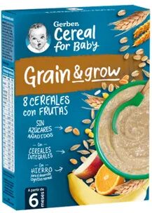 Gerber Grain Grow 8 Cereais Com Frutas 250g