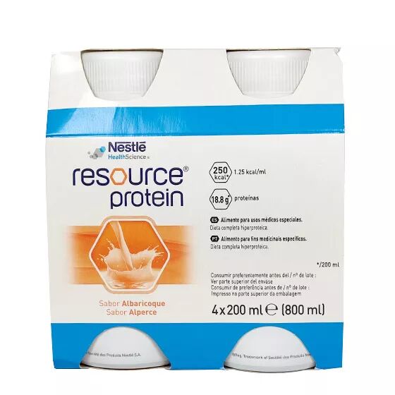 Nestlé Resource Protein Solução Oral Alperce 200ml x4