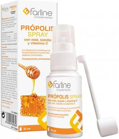 Farline Própolis Com Mel+Tomilho+Vitamina C Spray 30ml