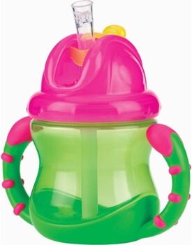 Nuby Copo de Aprendizagem com Palha 240 ml (12m+)