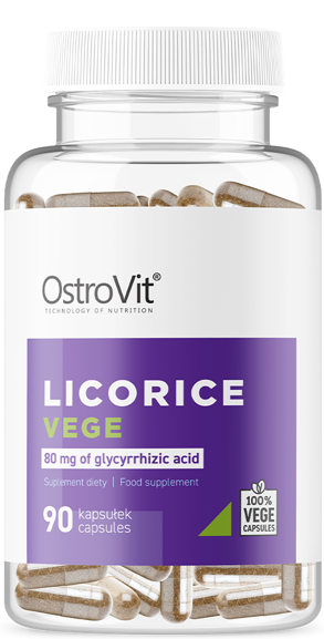 OstroVit Licorice VEGE - Radacina de lemn dulce, 90 Capsule