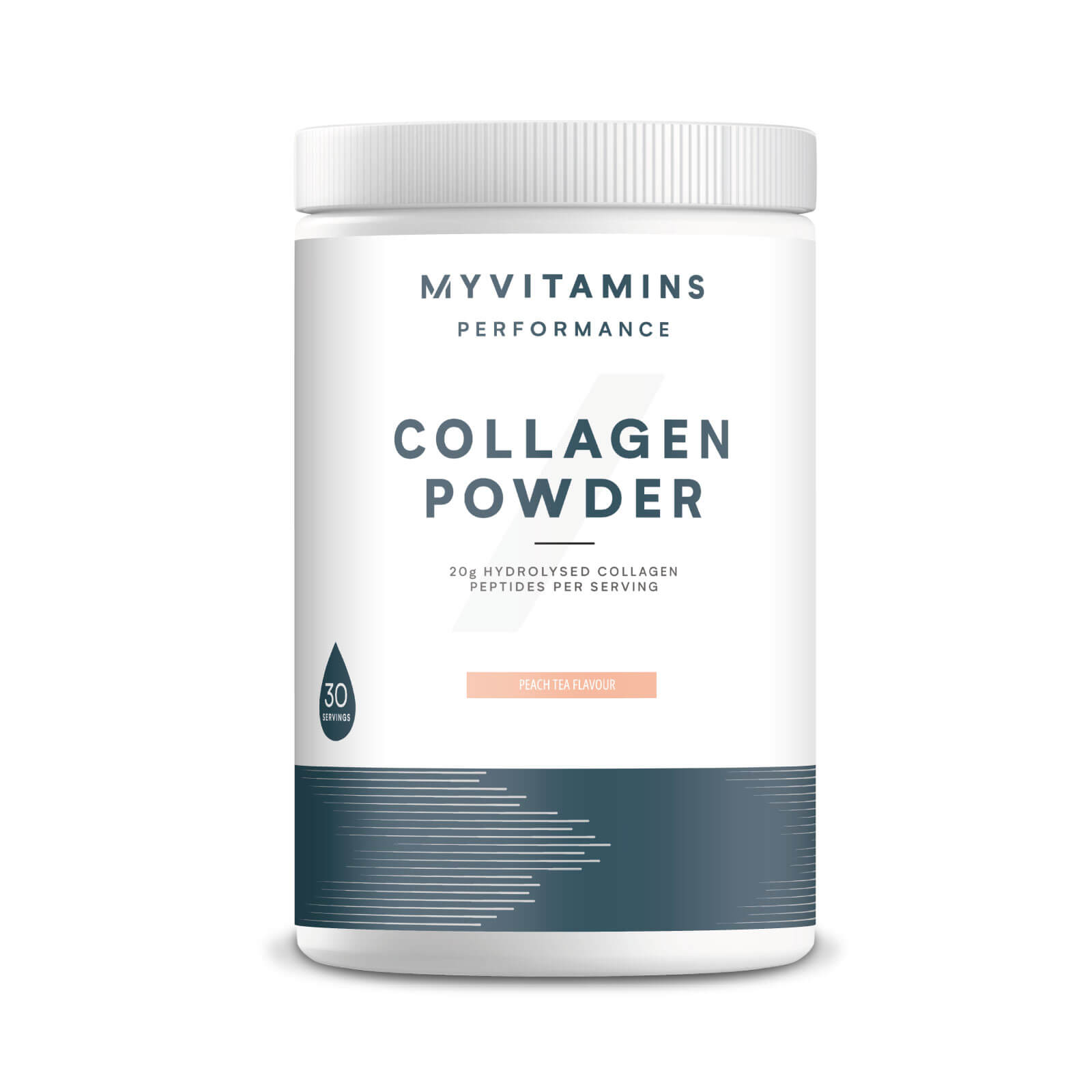 Myvitamins Collagen Powder Tub - 630g - Peach Tea