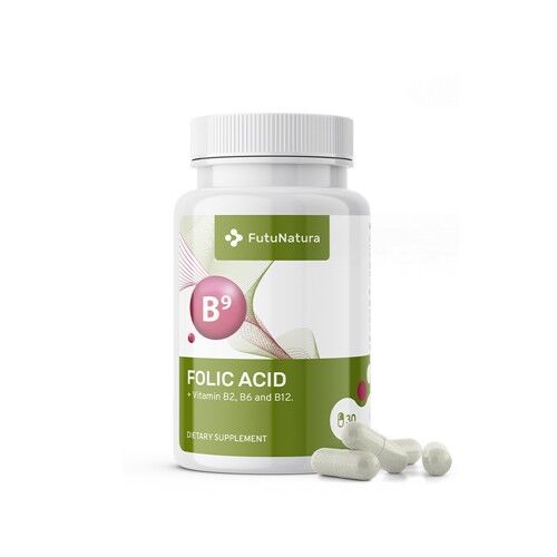 FutuNatura Acid folic (folat B9) - sarcina și alăptarea, 30 de capsule