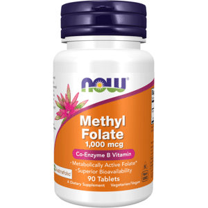 NOW Methyl Folate 1000 mcg 90 tabletter