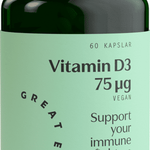 Great Earth Vitamin D3 Vegan 3000 I.E 60 kapslar