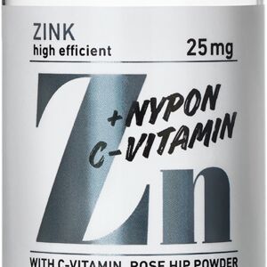 BioSalma Zink 25mg +C-vitamin & Nypon 100 tabletter
