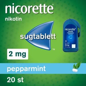 Nicorette Pepparmint 2 mg 20 tabletter Komprimerad sugtablett