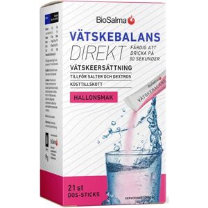 Biosalma Vätskebalans Direkt 21 Pcs Hallon