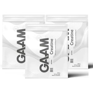 3 X Gaam Creatine Monohydrate 500 G