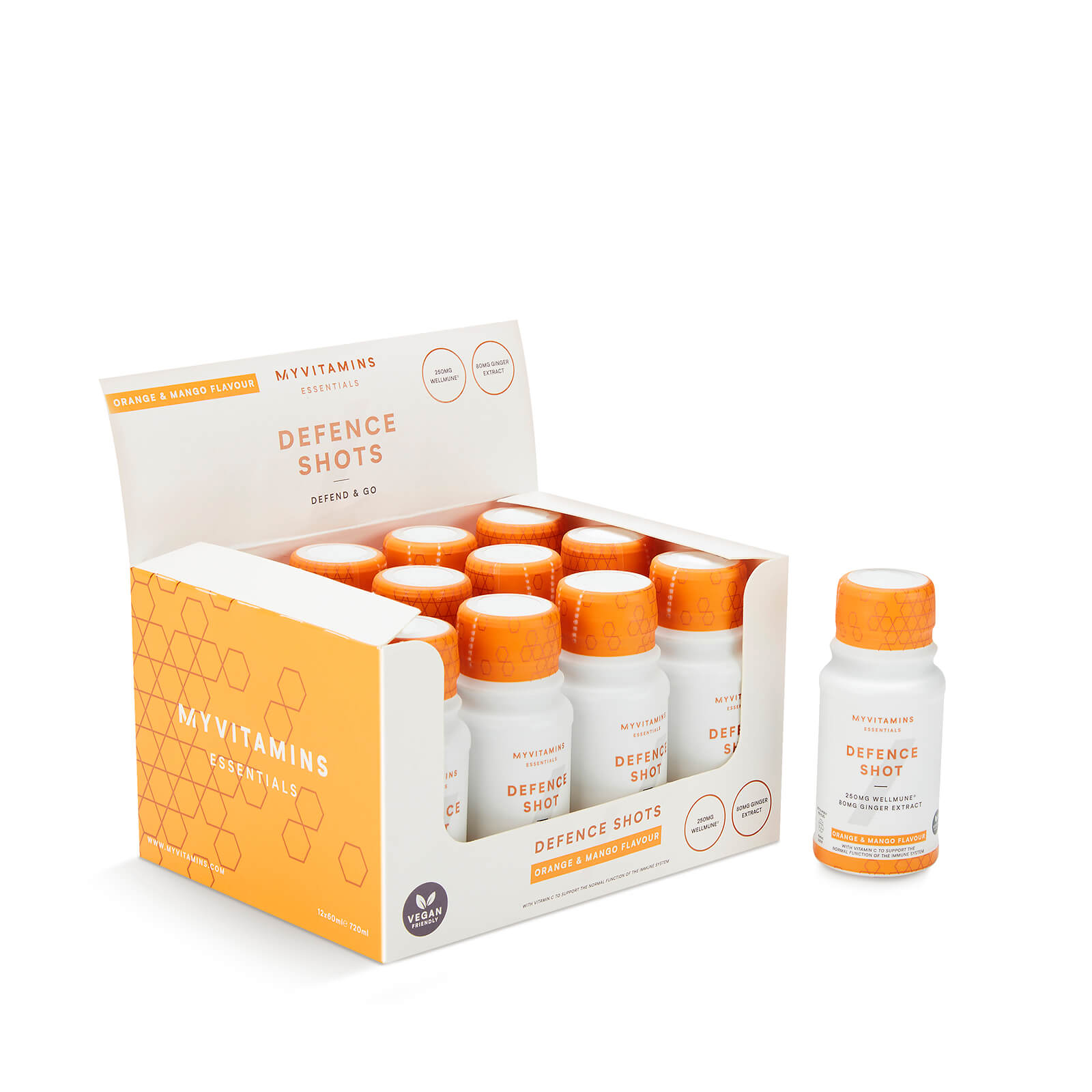 Myvitamins Imunitné Shoty - Orange & Mango