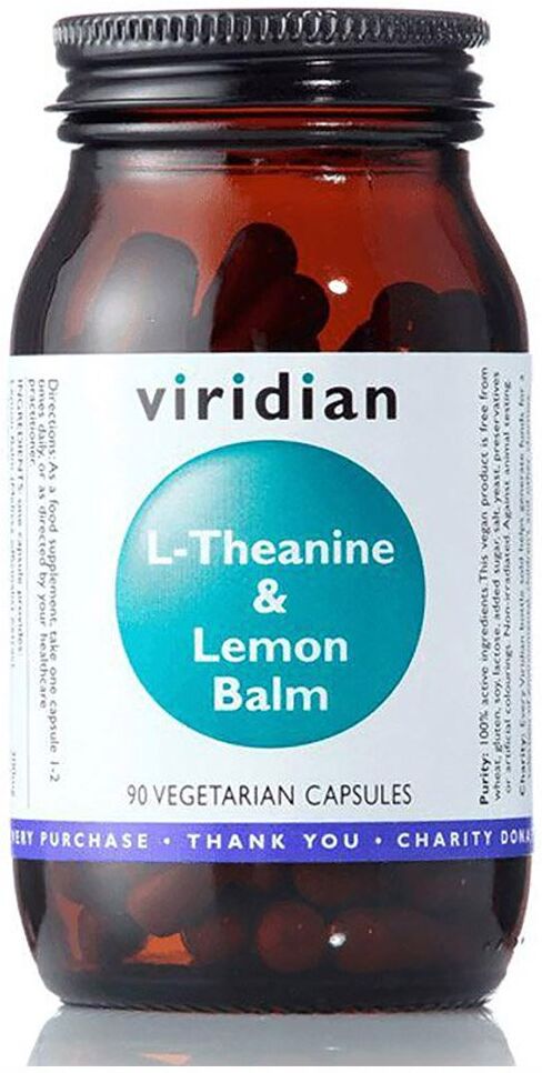 VIRIDIAN L-Theanine & Lemon Balm – 90 kapsúl