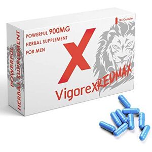 VigoreX REDMAX 900MG 20 Capsule Pack 900mg Super Strength Ginseng Supplement for