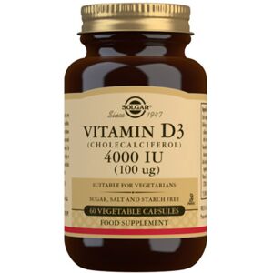 Solgar Vit D3 4000 Ui 100 mcg. cápsulas vegetales 60 u