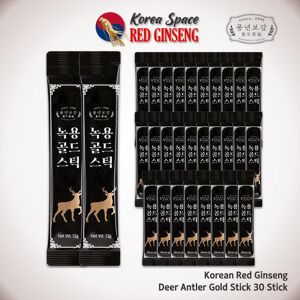 KOREA SPACE OUTLET [Poongnyeonbogam] Korean Red Ginseng Deer Antler Gold Stick