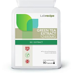 Generic Green Tea Capsules 12 Grams High Strength for Weight Loss, Immune Health & Metabolism – 90 Counts up to 3 Months Supply Vegan Non-GMO UK GMP Certified