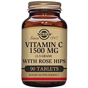 Solgar Vitamin C 1500 mg (1.5 grams) with Rose Hips Tablets - Pack of 90 - Supports Immunity - Potent Antioxidant for Tiredness and Fatigue - Collagen Formation - Vegan