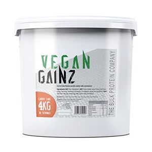 Vegan Gainz 4kg - Plant Based Protein Powder - Weight Gainer- 32 Servings & 30g Protein Per Serving - The Bulk Protein Company (Carrot Cake)