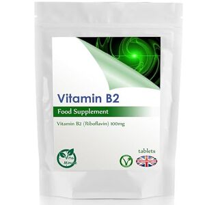 VitaMinute Vitamin B2 Riboflavin 100mg Tablets High Strength Vegan Helps with Tiredness and Fatigue, Supports Energy Levels (Pack of 90)