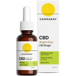 Cannaray CBD Bright Days CBD Oil Drops - 1500mg