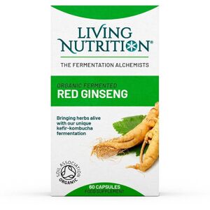 Living Nutrition Organic Fermented Red Ginseng - 60 Capsules