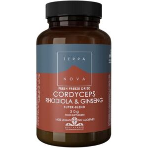 TERRANOVA Cordyceps, Rhodiola & Ginseng - 30g Powder