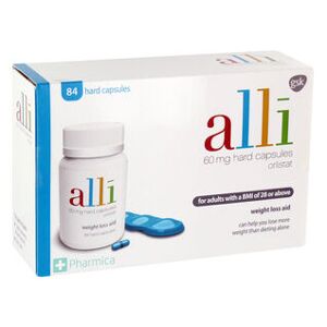 Alli (Orlistat) Weight Loss Capsules - 84 x 60mg