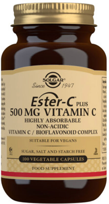 Solgar ESTER-C Plus 500mg cápsulas vegetales 100 u