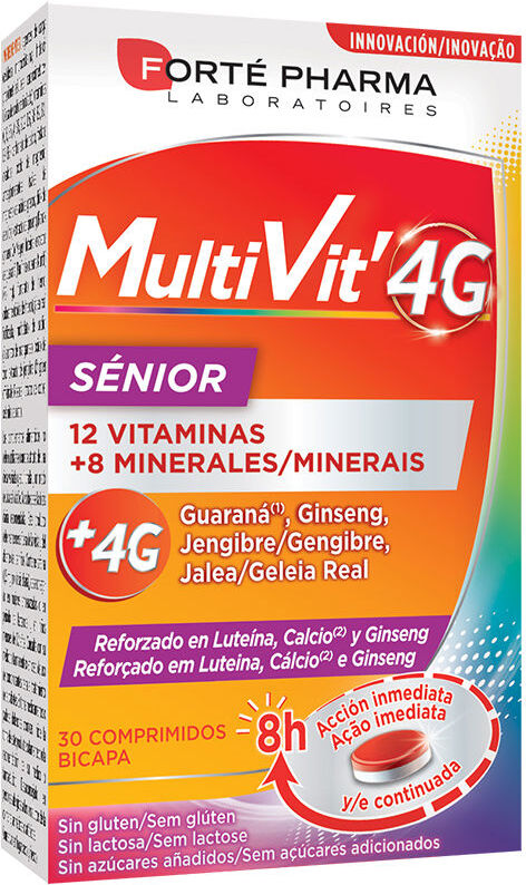 Photos - Vitamins & Minerals Forté Pharma Multivit 4G senior 30 comprimidos